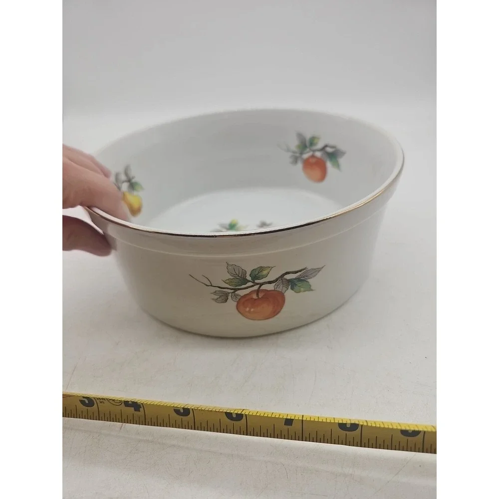 VTG ~  Casserole  Dish ~ Oven‎ To Table Cookware ~ Fruit 7531 ~ 9